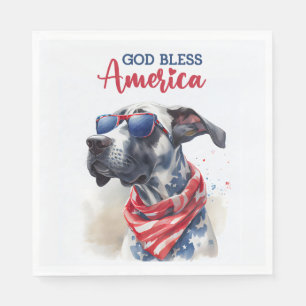 Patriottische Hond-Great Dane Servet