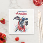 Patriottische Hond-Great Dane Servet (Insitu)