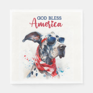 Patriottische Hond-Great Dane Servet