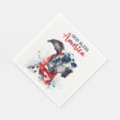 Patriottische Hond-Great Dane Servet (Hoek)