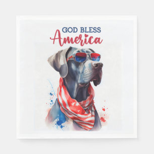 Patriottische Hond-Great Dane Servet