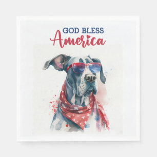 Patriottische Hond-Great Dane Servet