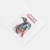 Patriottische Hond-Great Dane Servet (Hoek)