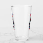 Patriottische Hond-Husky Glas (Links)