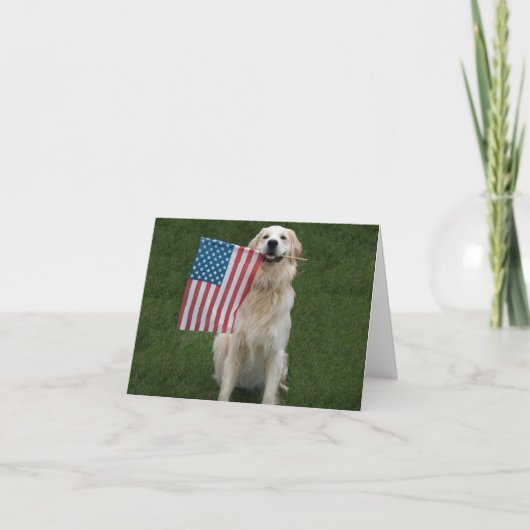  patriottische hond kaart (Voorkant)