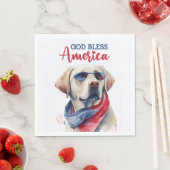 Patriottische Hond-Lab Servet (Insitu)