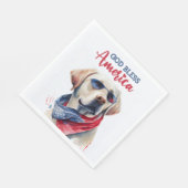 Patriottische Hond-Lab Servet (Hoek)