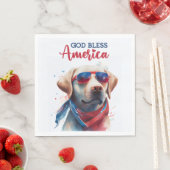 Patriottische Hond-Lab Servet (Insitu)