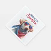 Patriottische Hond-Lab Servet (Hoek)