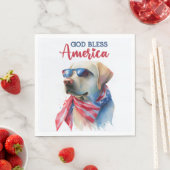 Patriottische Hond-Lab Servet (Insitu)