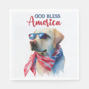 Patriottische Hond-Lab Servet