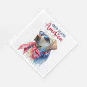 Patriottische Hond-Lab Servet (Hoek)