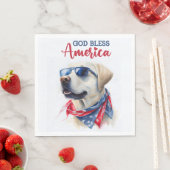 Patriottische Hond-Lab Servet (Insitu)