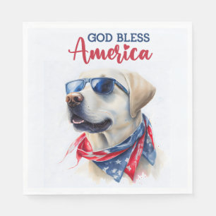 Patriottische Hond-Lab Servet