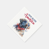 Patriottische Hond-Lab Servet (Hoek)