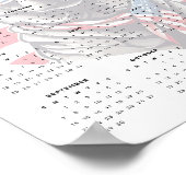 Patriottische Hond Rood Wit Blauw Sjaal 2025 Kalen Poster (Hoek)