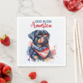 Patriottische Hond-Rottweiler Servet (Insitu)
