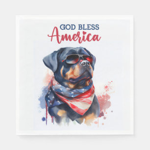 Patriottische Hond-Rottweiler Servet