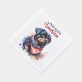 Patriottische Hond-Rottweiler Servet (Hoek)