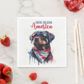 Patriottische Hond-Rottweiler Servet (Insitu)