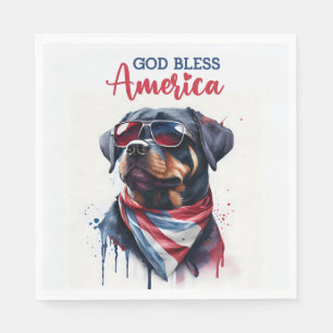 Patriottische Hond-Rottweiler Servet