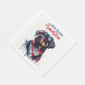 Patriottische Hond-Rottweiler Servet (Hoek)