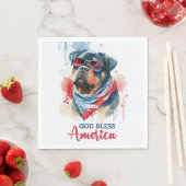 Patriottische Hond-Rottweiler Servet (Insitu)