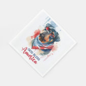 Patriottische Hond-Rottweiler Servet (Hoek)