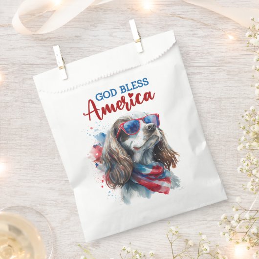 Patriottische Hond-Spaniel Bedankzakje (Geknipt)