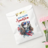 Patriottische Hond-Spaniel Bedankzakje (Gezegeld)