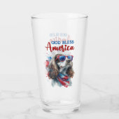 Patriottische Hond-Spaniel Glas (Achterkant)