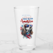 Patriottische Hond-Spaniel Glas (Voorkant)
