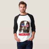 Patriottische hond T-shirt (Voorkant volledig)