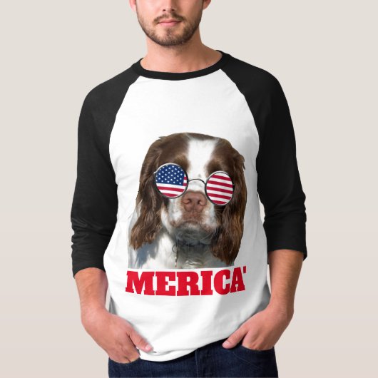 Patriottische hond T-shirt (Voorkant)