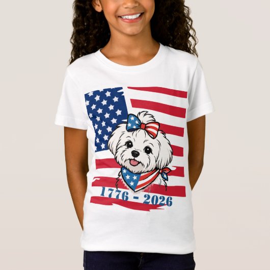 Patriottische Hond T-Shirt (Voorkant)