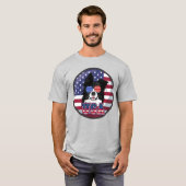 Patriottische Hond USA  T-shirt (Voorkant volledig)
