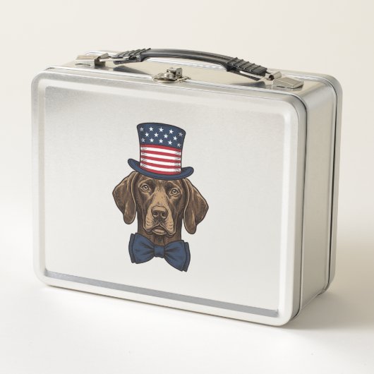 Patriottische Hond Vintage Gravure Shirt Ontwerp_1 (Voorkant)