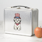 Patriottische Hond Vintage Gravure Vector Design_1 (In situ)