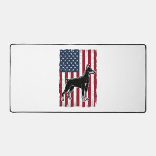Patriottische Hond Vlag Vintage Vector T-shirt Ont Bureaumat