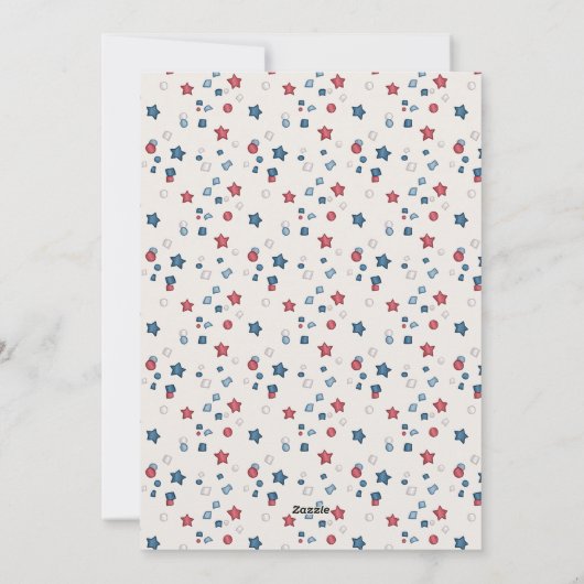 Patriottische hond - Yorkie 4 juli Kaart (Achterkant)