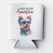 Patriottische Hond-Yorkshire Terrier Blikjeskoeler (Voorkant)