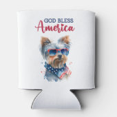 Patriottische Hond-Yorkshire Terrier Blikjeskoeler (Achterkant)