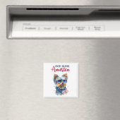Patriottische Hond-Yorkshire Terrier Magneet (Insitu (Vaatwasser))