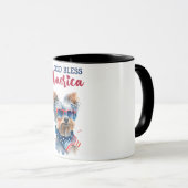Patriottische Hond-Yorkshire Terrier Mok (Voorkant rechts)