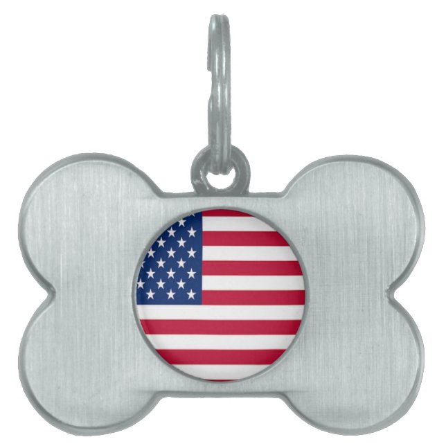 Patriottische honden sieraden - Tags - Benodigdhed Huisdieren Naamplaatje (voorkant)