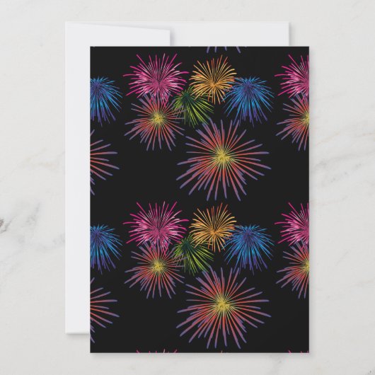 Patriottische Honden & Vuurwerk Onafhankelijkheids Kaart (Achterkant)