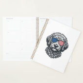Patriottische Honden Zonnebril Vintage Planner (Display)
