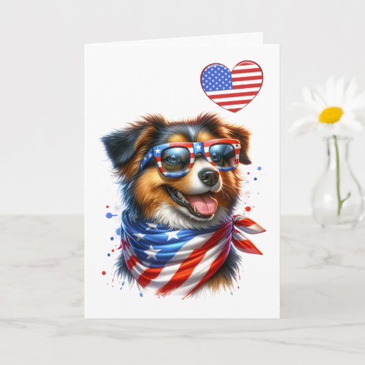 Patriottische Hondenkaart Kaart (Kleine Plant)