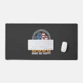 Patriottische hondenpootafdruk Vector Bureaumat (Keyboard & Muis)