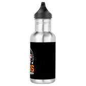 Patriottische hondenpootafdruk Vector Waterfles (Rechts)